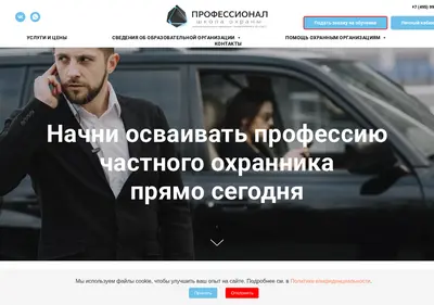 Снимок главной страницы centr-proff.ru