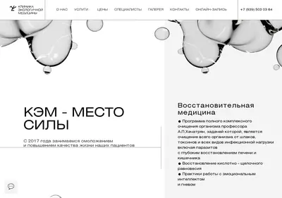 Снимок главной страницы cliniceco.ru