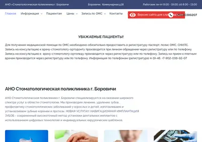 Снимок главной страницы borstom.ru