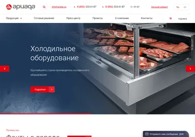 Снимок главной страницы ariada.su