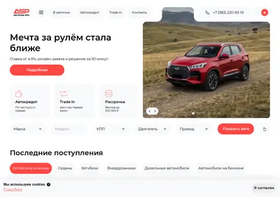 Снимок главной страницы asp-new.ru