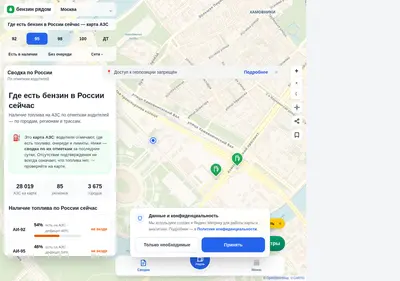 Снимок главной страницы benzinryadom.ru