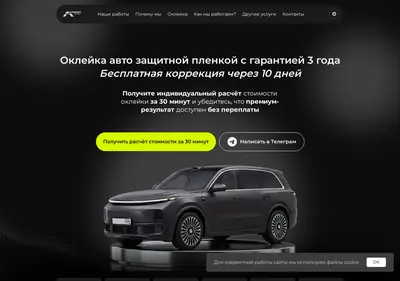 Снимок главной страницы armor-detailing.ru