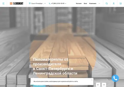 Снимок главной страницы 5elementt.ru