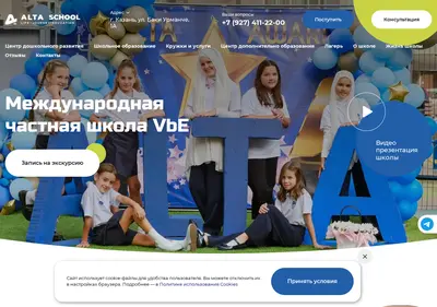 Снимок главной страницы alta-edu.ru