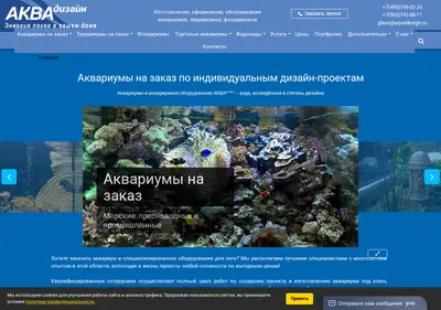 Снимок главной страницы aquadesign.ru