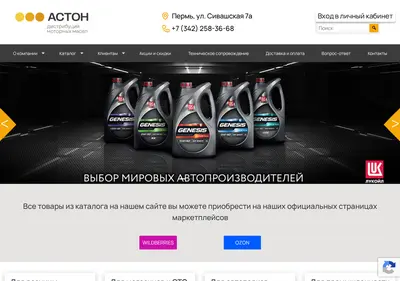 Снимок главной страницы aston59.ru