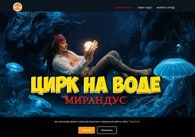 Снимок главной страницы circusmirandus.ru