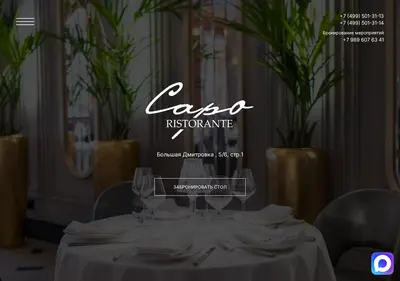 Снимок главной страницы caporest.ru