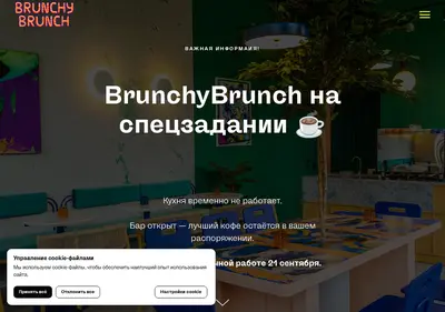 Снимок главной страницы brunchybrunch.ru
