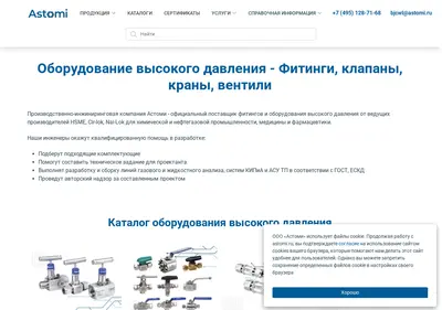 Снимок главной страницы astomi.ru
