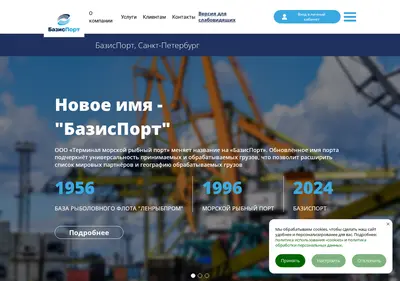 Снимок главной страницы basisport.ru