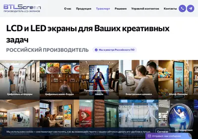 Снимок главной страницы btlscreen.ru