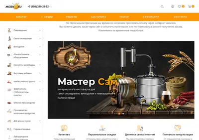 Снимок главной страницы akcizanet.ru