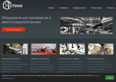 Снимок главной страницы astena.ru