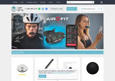 Снимок главной страницы chipgifts.ru