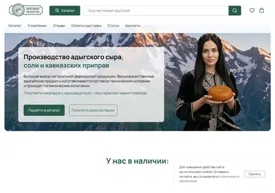 Снимок главной страницы 01food.ru
