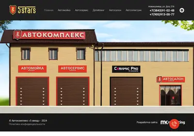 Снимок главной страницы 5starsnk.ru
