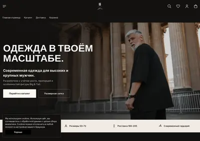 Снимок главной страницы bighistorymen.ru
