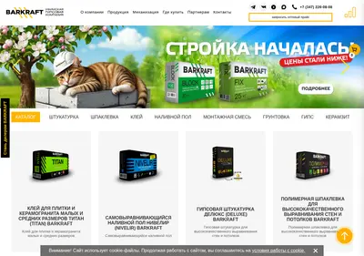 Снимок главной страницы barkraft.ru