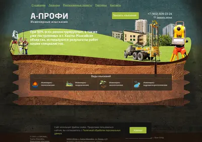 Снимок главной страницы aprofi.su