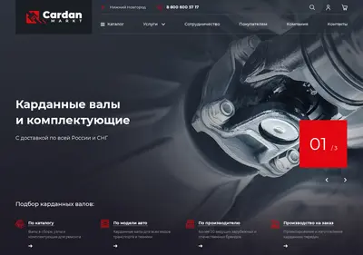 Снимок главной страницы cardanmarkt.ru