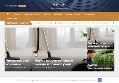 Снимок главной страницы 4lamp.ru