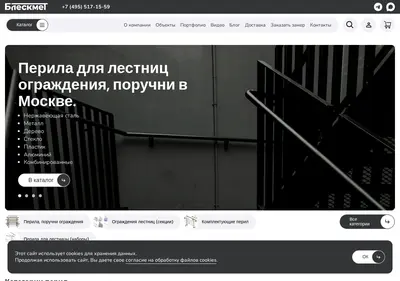 Снимок главной страницы bleskmet.ru