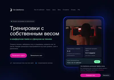 Снимок главной страницы calisthenics.ru