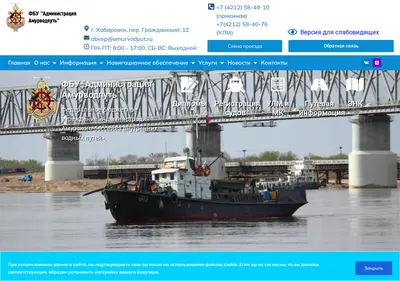 Снимок главной страницы amurvp.ru