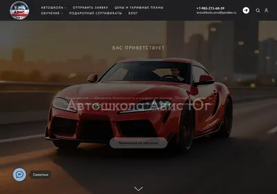 Снимок главной страницы avis-school.ru
