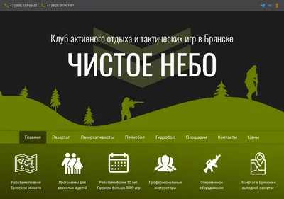 Снимок главной страницы chistoe-nebo32.ru