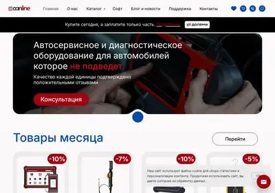 Снимок главной страницы can-line.ru