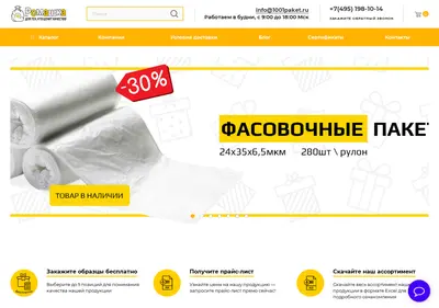 Снимок главной страницы 1001paket.ru