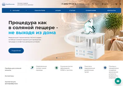 Снимок главной страницы aerovitonika.ru
