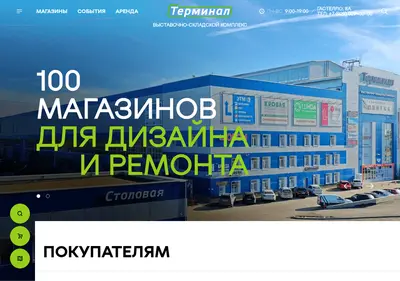 Снимок главной страницы c-terminal.ru
