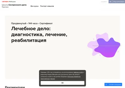 Снимок главной страницы academyms.ru