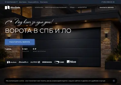 Снимок главной страницы alexgate.ru