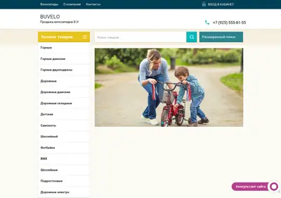 Снимок главной страницы buvelo.ru