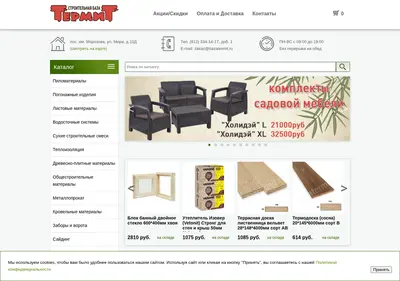 Снимок главной страницы bazatermit.ru