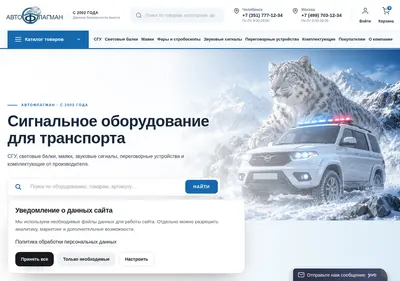 Снимок главной страницы autoflagman.ru