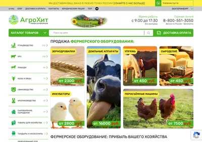 Снимок главной страницы agro-hit.ru