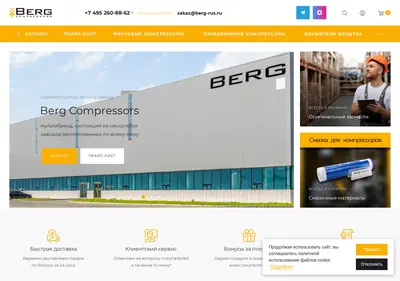 Снимок главной страницы berg-rus.ru