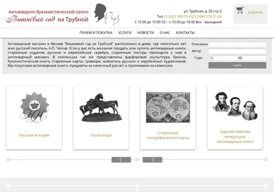 Снимок главной страницы antikbook.ru
