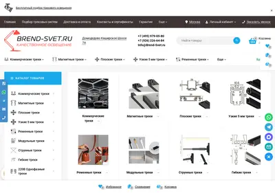 Снимок главной страницы brend-svet.ru