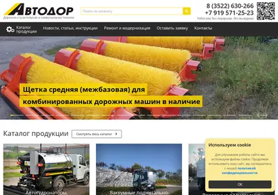 Снимок главной страницы avtodor45.ru