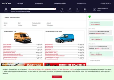 Снимок главной страницы busik.ru