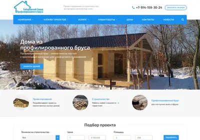 Снимок главной страницы brusproff.ru