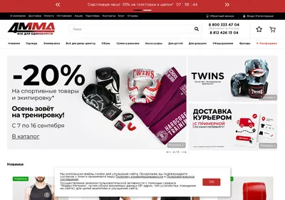Снимок главной страницы 4mma.ru
