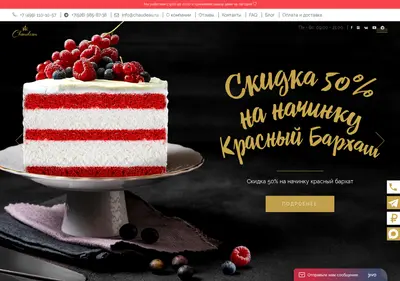 Снимок главной страницы chaudeau.ru
